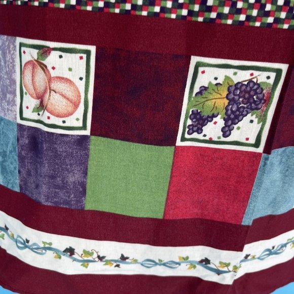 Apron Womens ‘Friendship Is A Sheltering Tree’ Waist Tie Fruit Tree Fountain - Picture 3 of 7